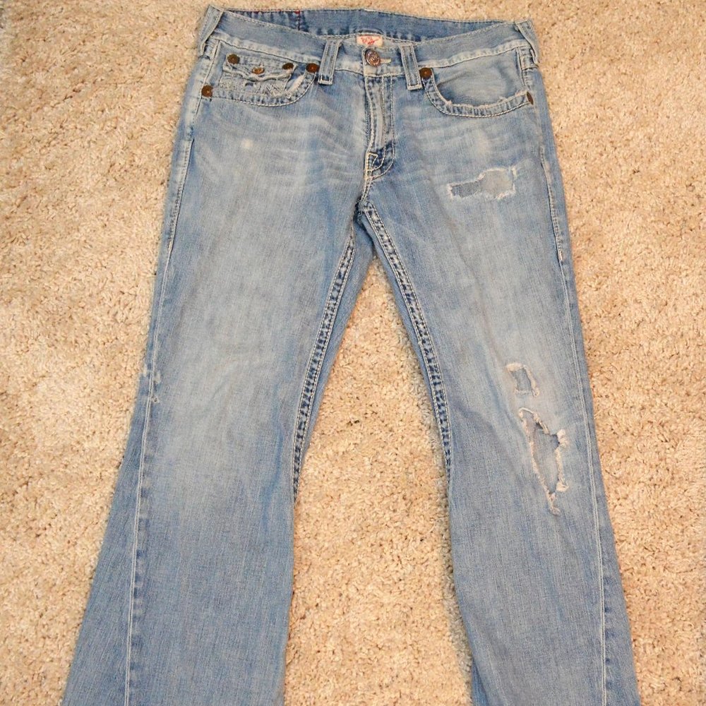 Joey Big T twist seam MensJeans 36x33 Distressed